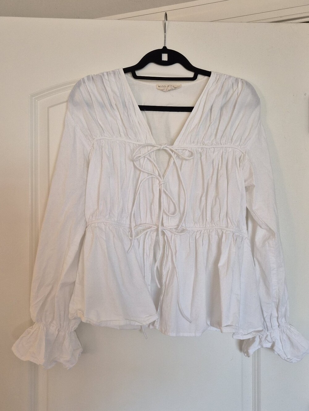Free People Front Tie Blouse